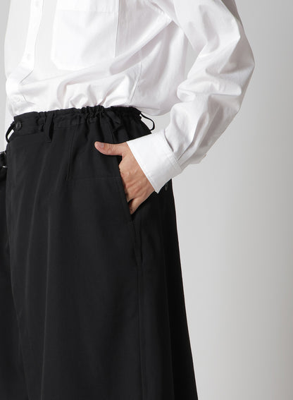 WOOL GABARDINE STANDARD WRAP PANTS