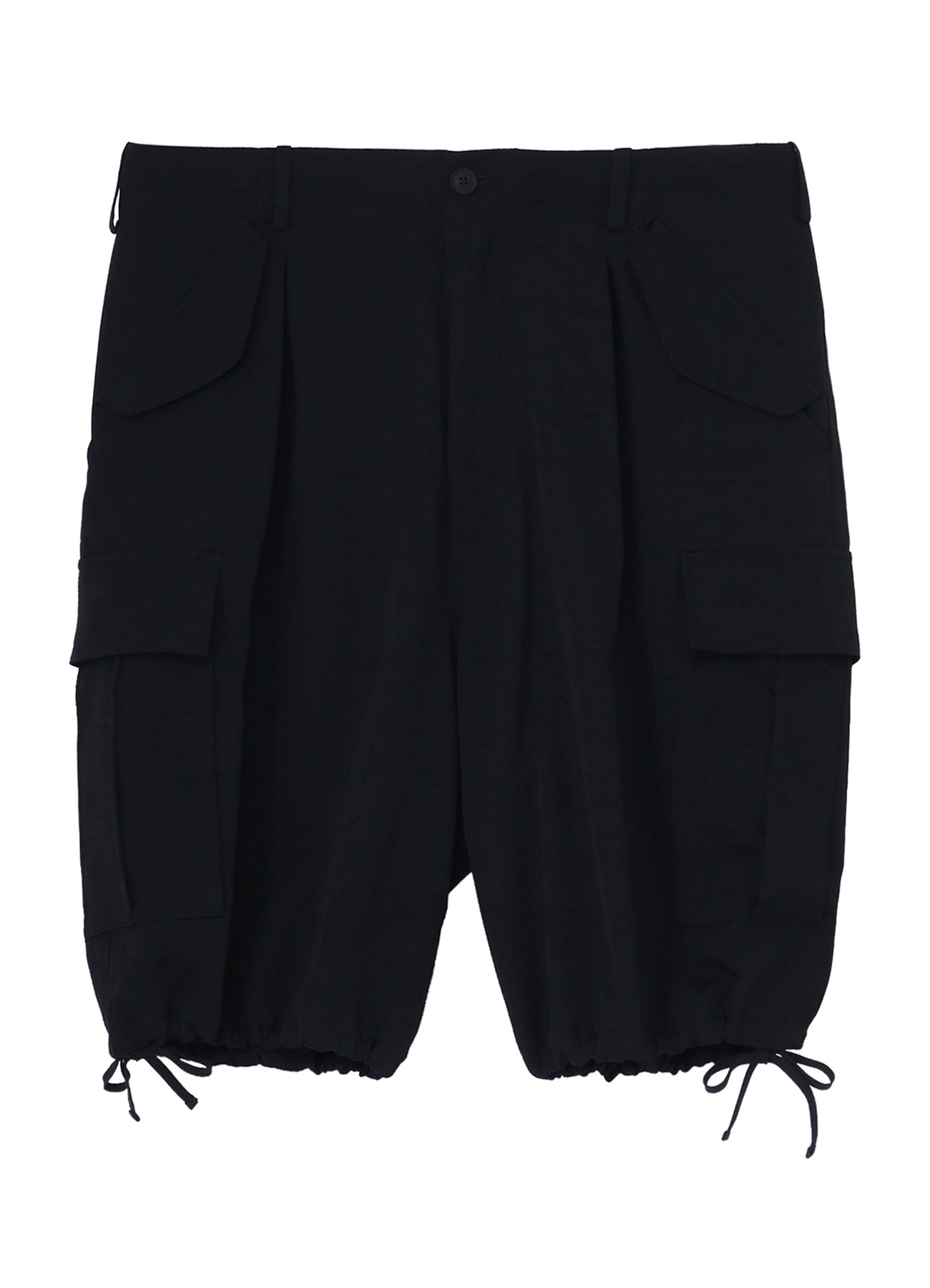 WOOL GABARDINE SIDE POCKET SHORT PANTS – THE SHOP YOHJI YAMAMOTO
