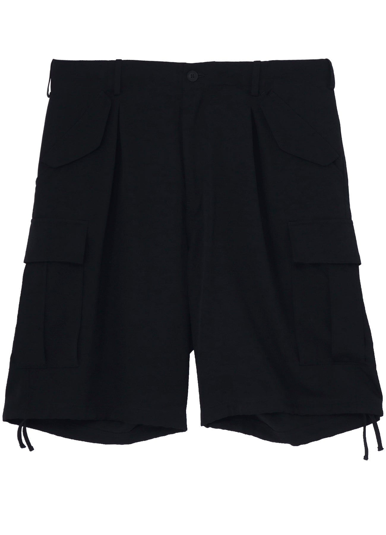 WOOL GABARDINE SIDE POCKET SHORT PANTS – THE SHOP YOHJI YAMAMOTO