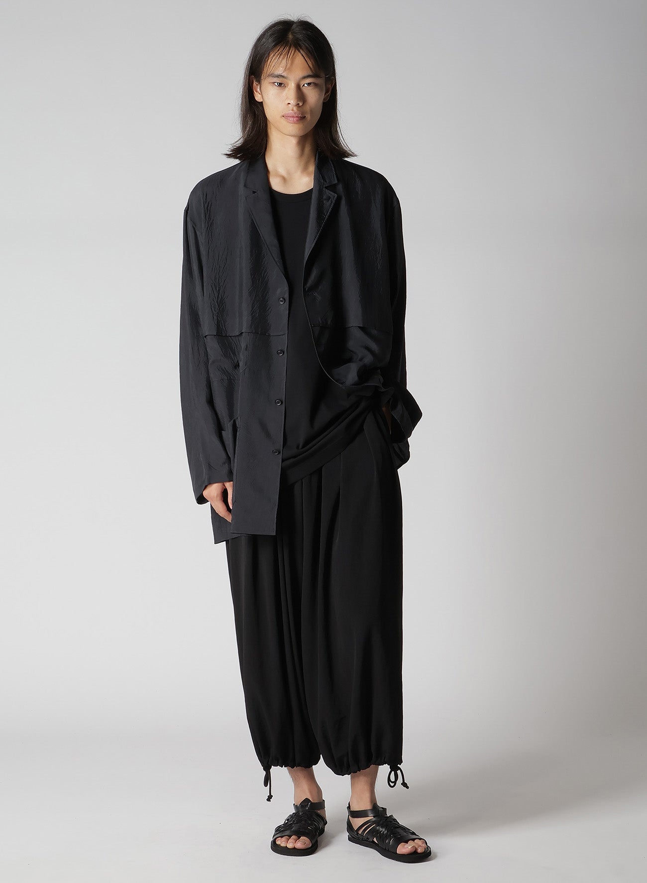 BISHOOL ビシュール　slim slacks yohji yamamoto TA TUXEDO SLIM BALOON PANTS – THE SHOP YOHJI YAMAMOTO