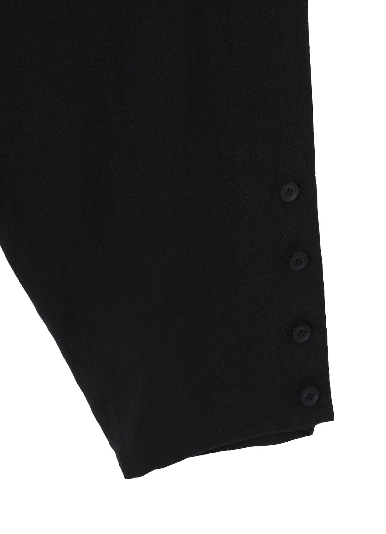 LINEN CLOTH HEM BUTTON SAROUEL PANTS