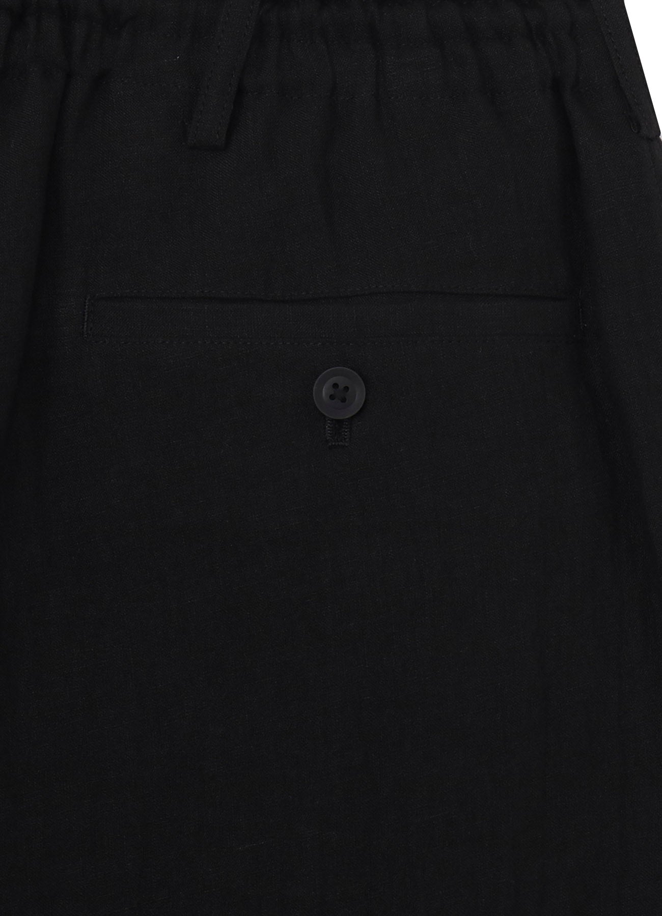 LINEN CLOTH HEM BUTTON SAROUEL PANTS