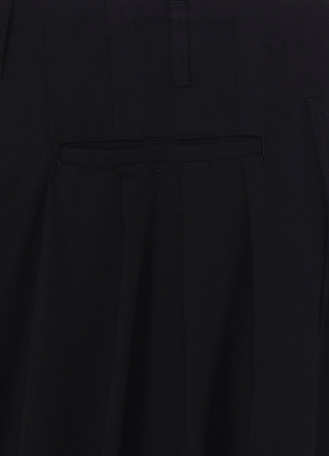 WOOL GABARDINE STANDARD BALOON PANTS