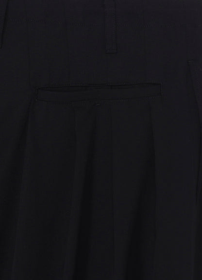WOOL GABARDINE STANDARD BALOON PANTS