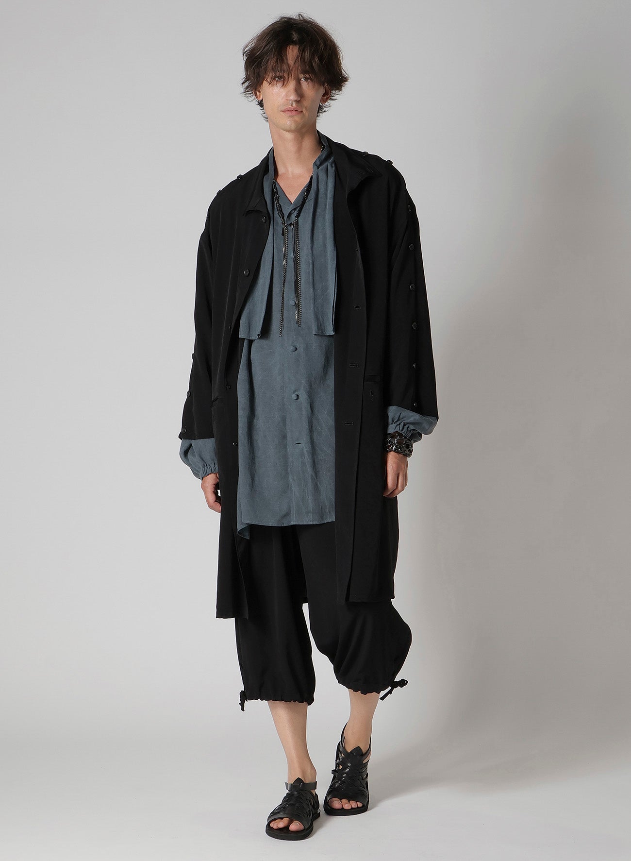 TA TUXEDO COIN POCKET HEM OPEN PANTS
