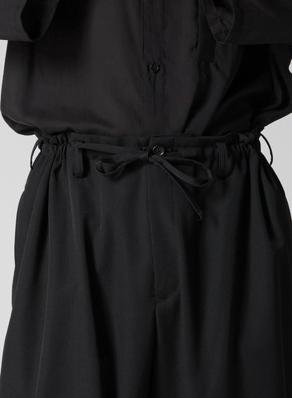 WOOL GABARDINE CHINA STRING PANTS