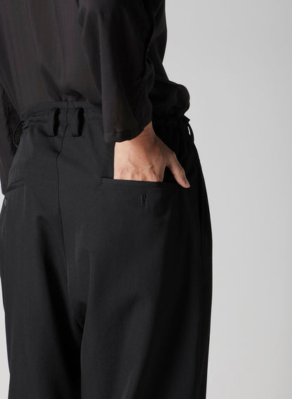 WOOL GABARDINE CHINA STRING PANTS