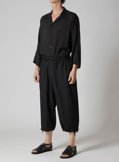 WOOL GABARDINE CHINA STRING PANTS