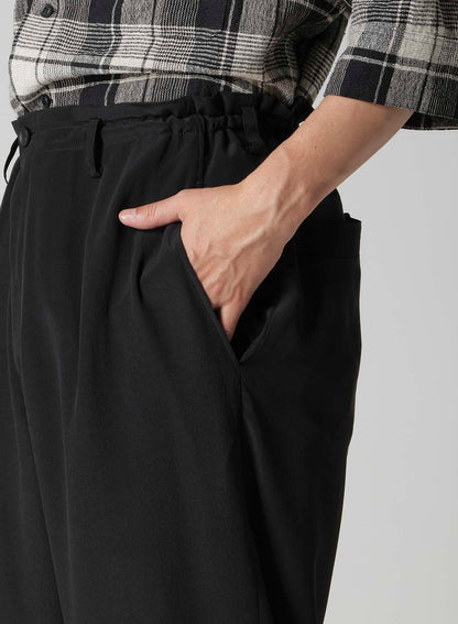 CREPE DE CHINE DESIGNED BOX POCKET PANTS