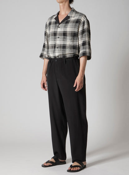 CREPE DE CHINE DESIGNED BOX POCKET PANTS