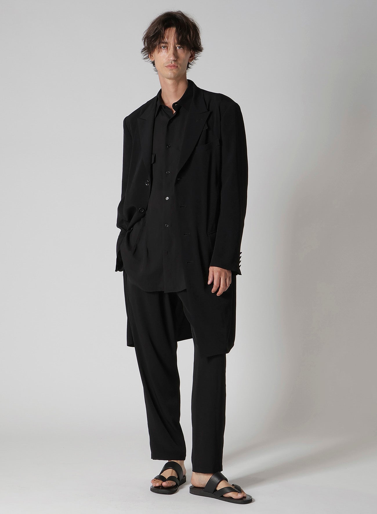 TA TUXEDO DESIGNED BOX POCKET PANTS