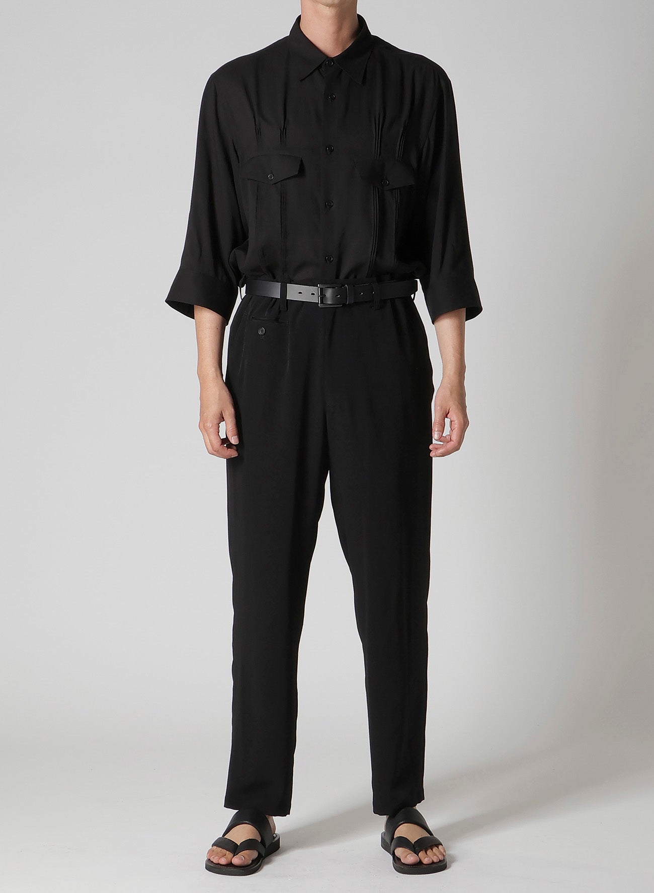 TA TUXEDO DESIGNED BOX POCKET PANTS