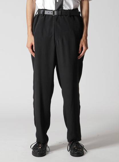 CREPE DE CHINE TRIANGLE TAB SLIM PANTS