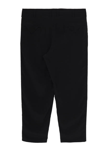 CREPE DE CHINE TRIANGLE TAB SLIM PANTS