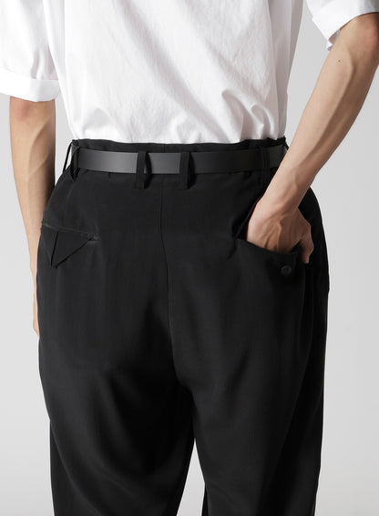 CREPE DE CHINE TRIANGLE TAB SLIM PANTS