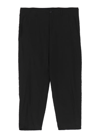 SILK HABUTAE TRIANGLE TAB SLIM PANTS