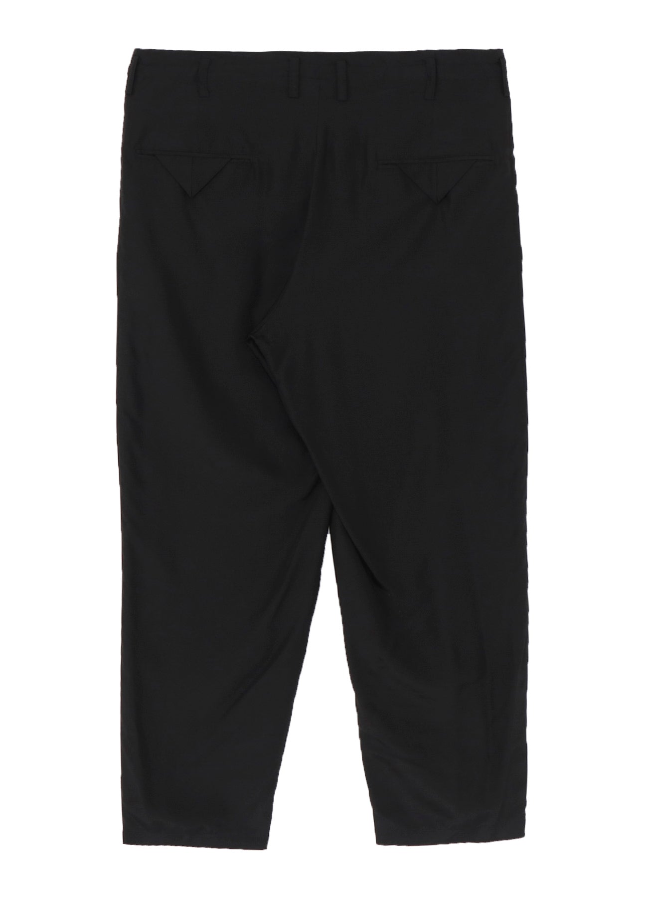 SILK HABUTAE TRIANGLE TAB SLIM PANTS
