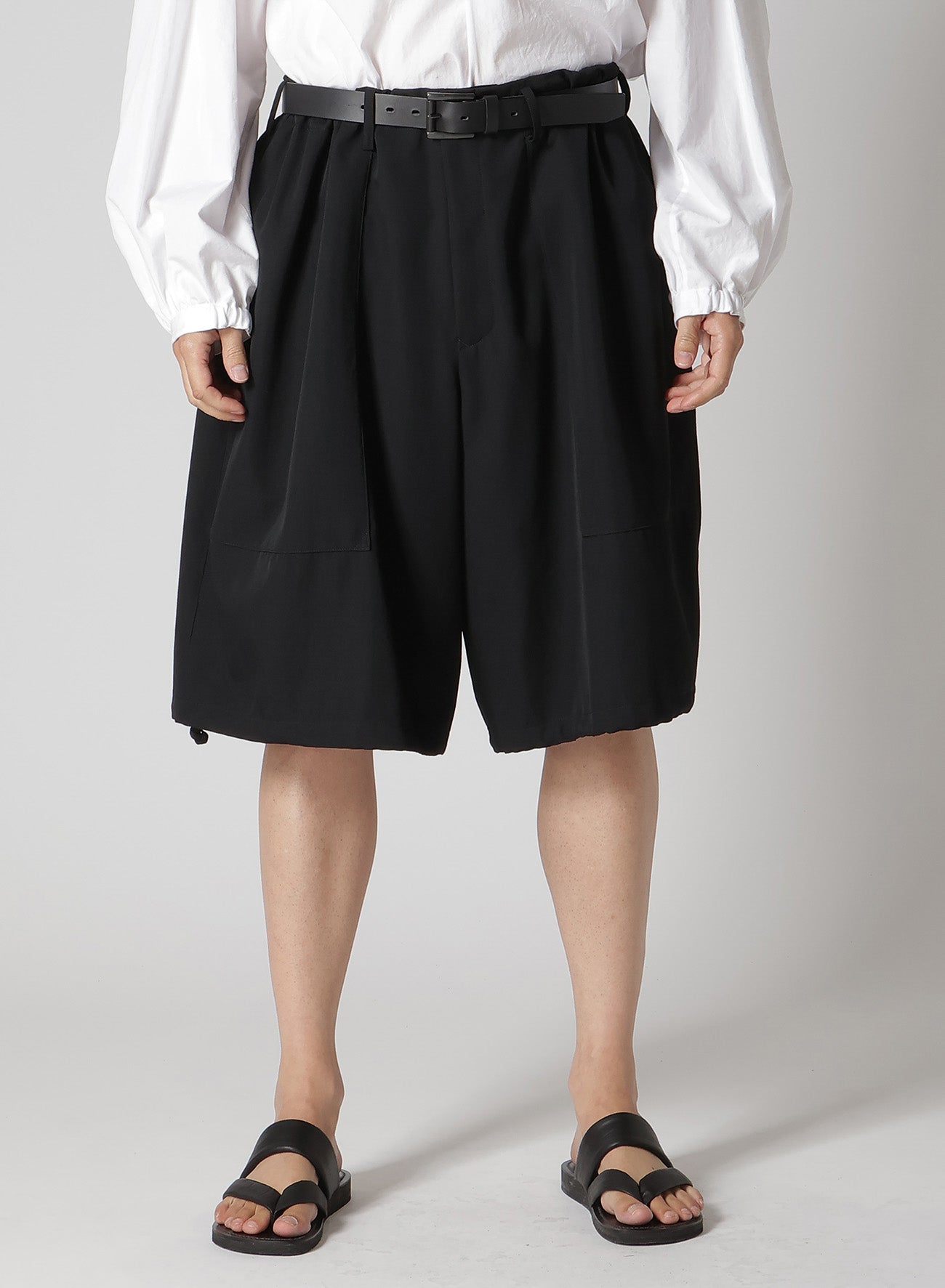 WOOL GABARDINE ST POCKET SHORTS – THE SHOP YOHJI YAMAMOTO