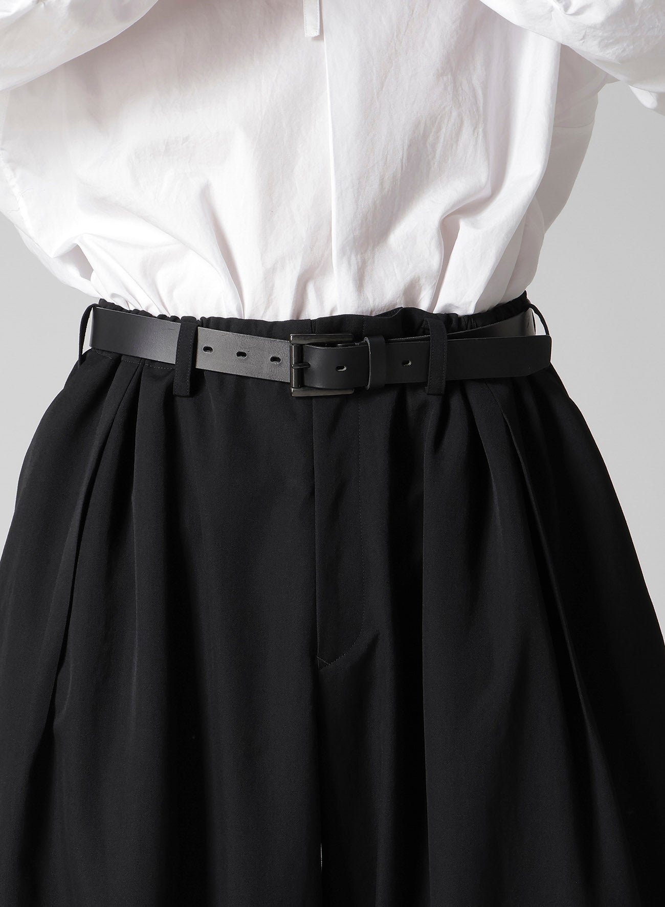 WOOL GABARDINE OUTER DRAPE PANTS – THE SHOP YOHJI YAMAMOTO
