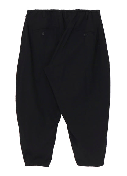 WOOL GABARDINE OUTER DRAPE PANTS