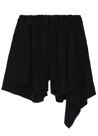 TA TUXEDO DRAPE PANEL ATTACHED SHORT PANTS