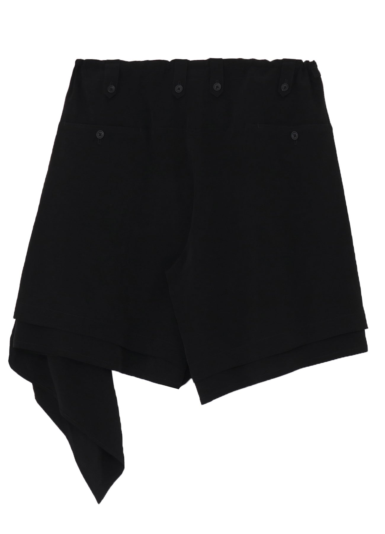 TA TUXEDO DRAPE PANEL ATTACHED SHORT PANTS