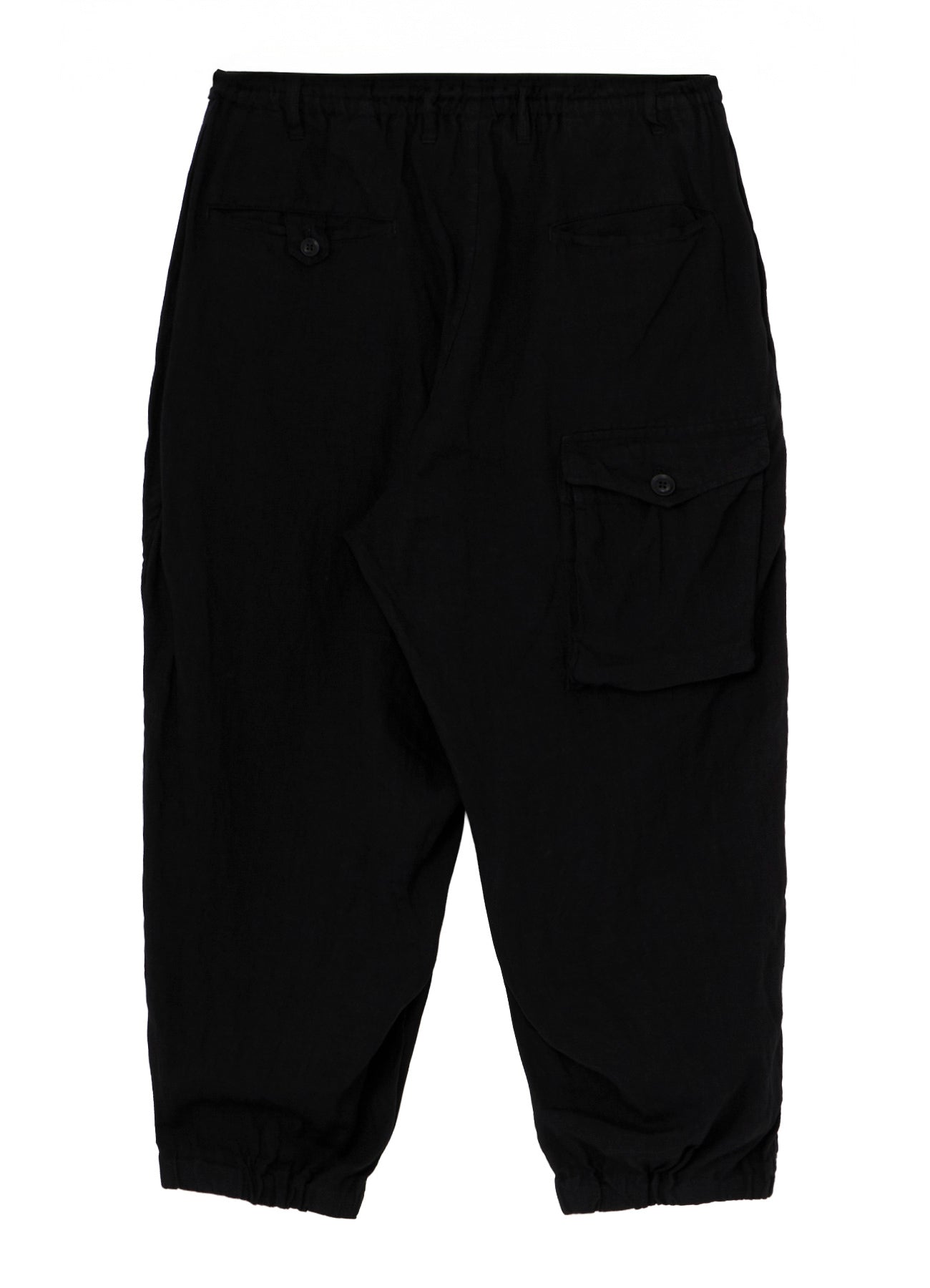 GARMENT-DYED LINEN SIDE TUCK POCKET PANTS