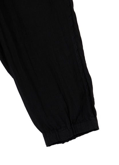 GARMENT-DYED LINEN SIDE TUCK POCKET PANTS