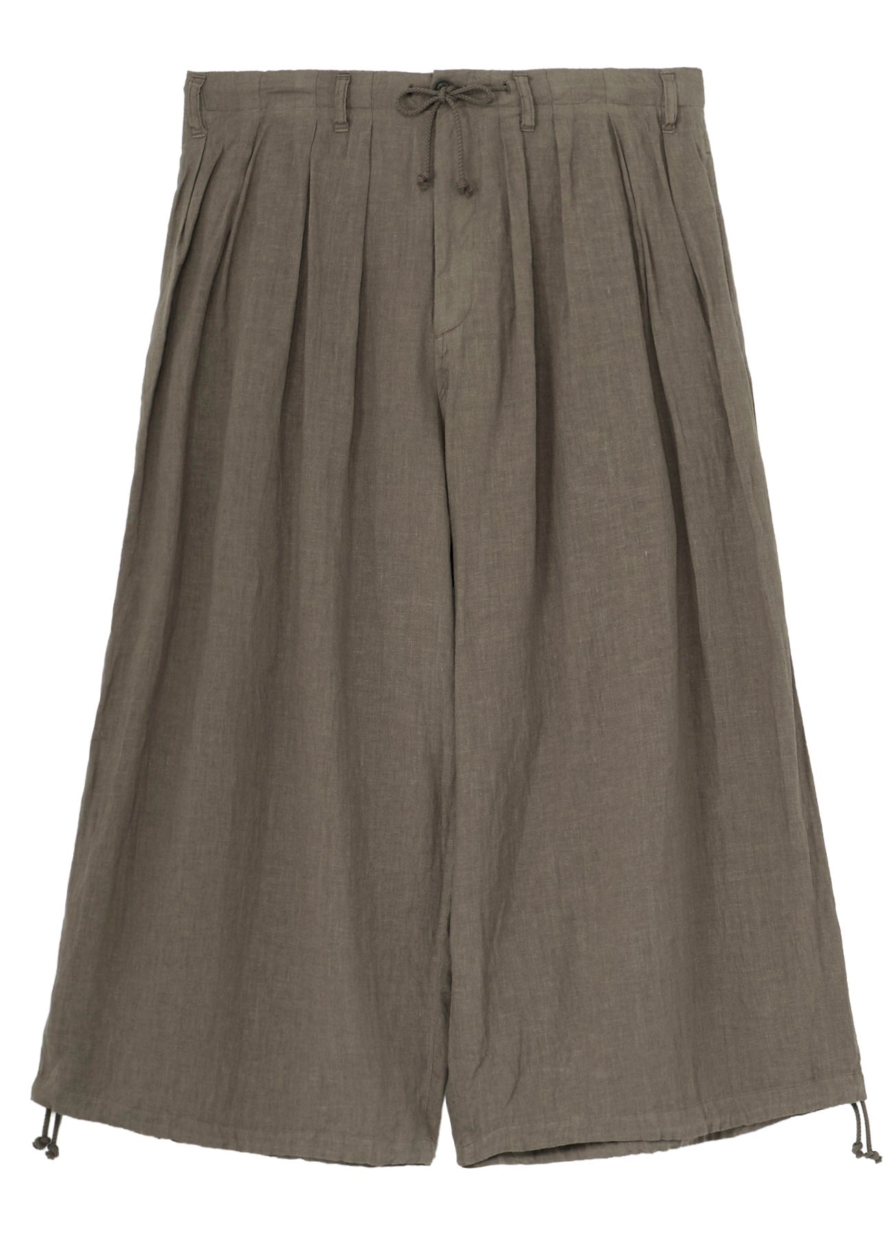 GARMENT-DYED LINEN BALLOON PANTS