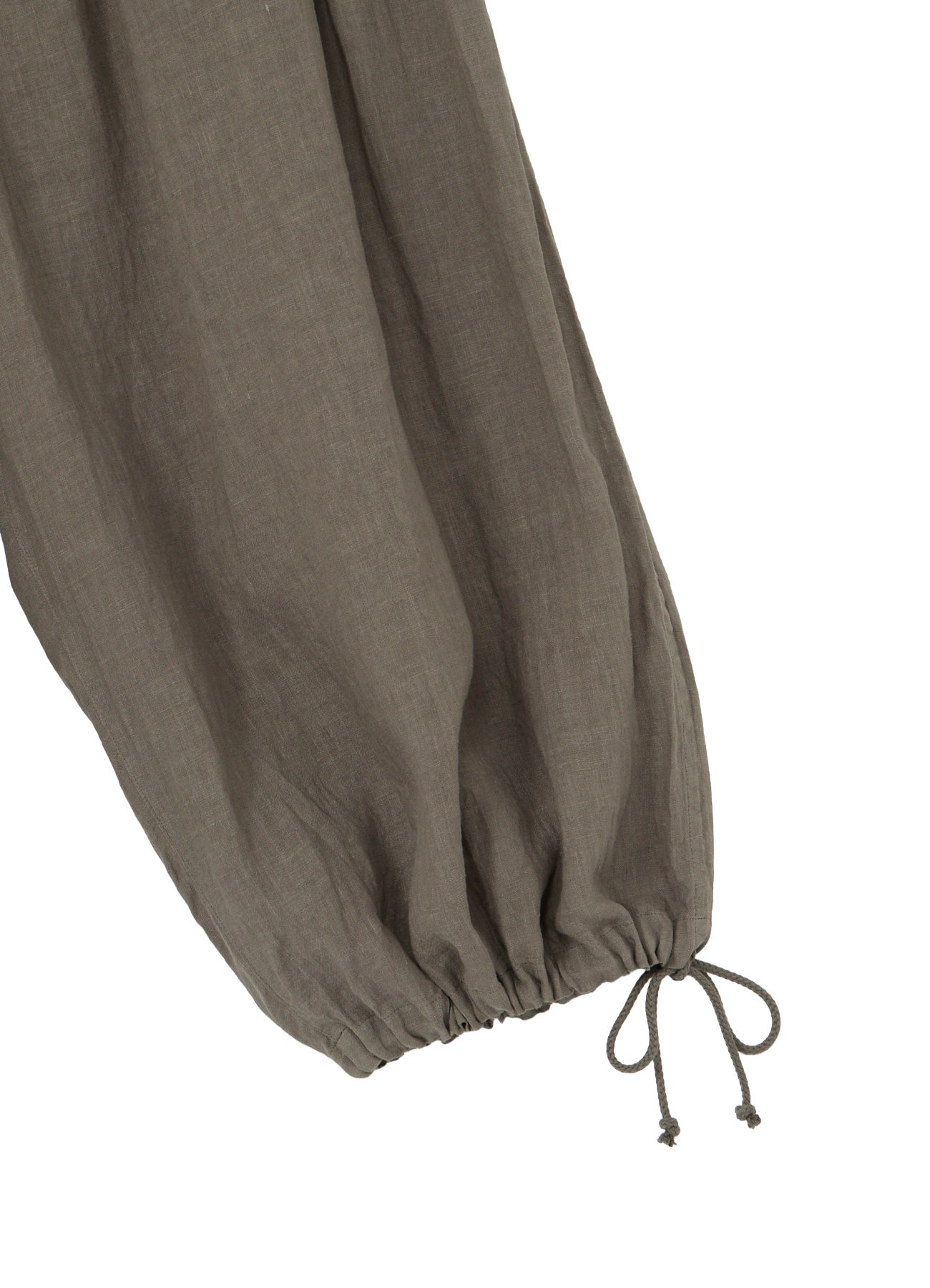 GARMENT-DYED LINEN BALLOON PANTS