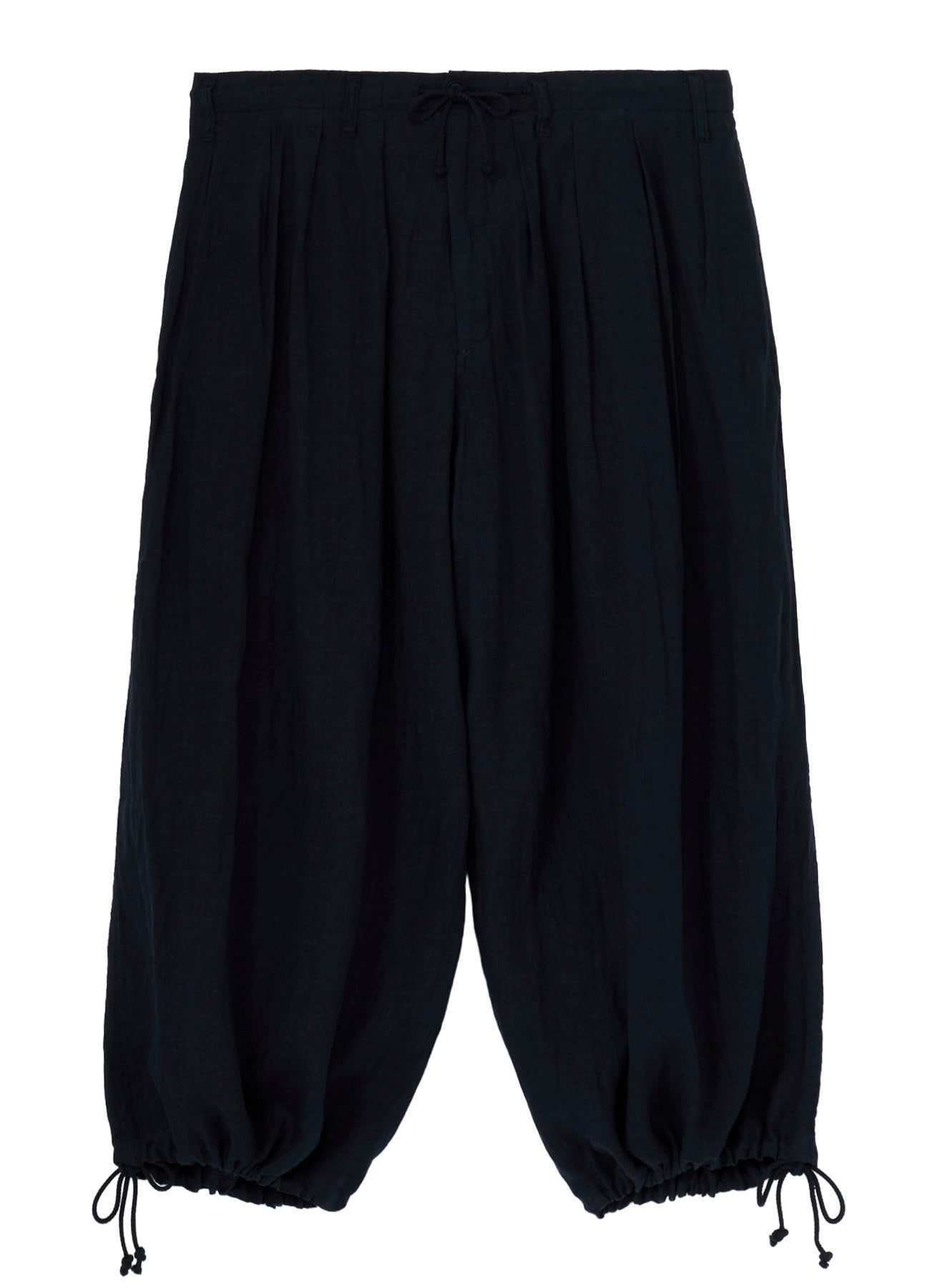 GARMENT-DYED LINEN BALLOON PANTS