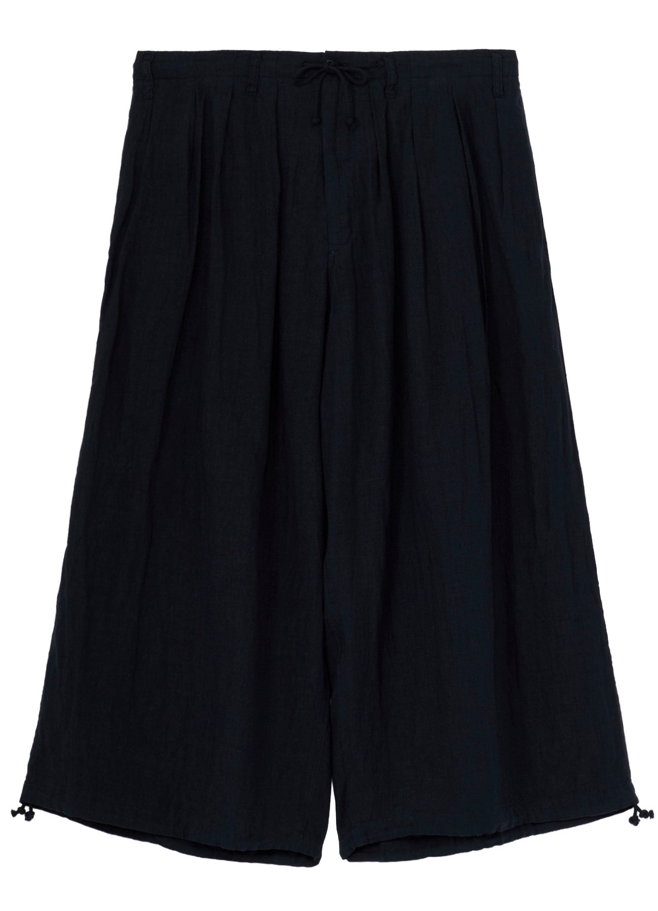 GARMENT-DYED LINEN BALLOON PANTS