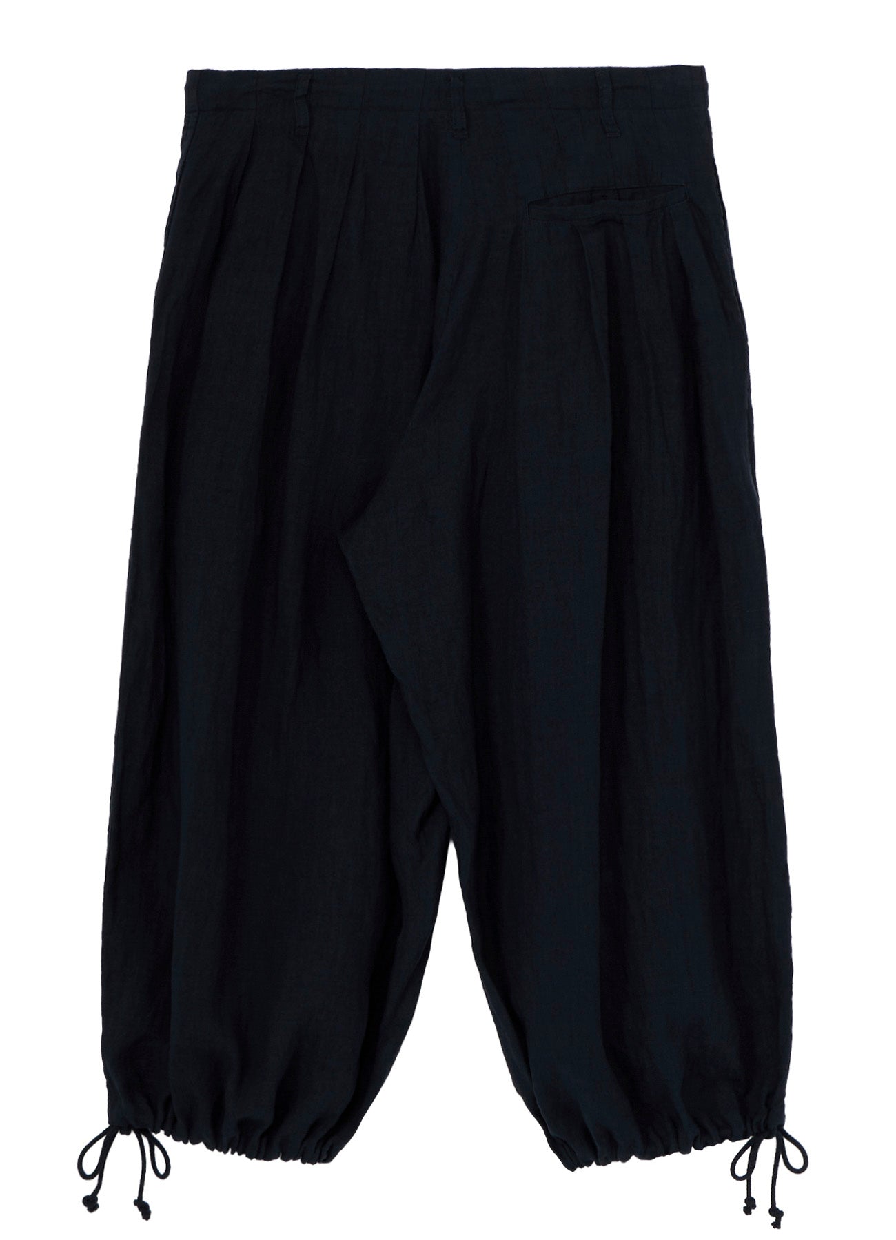 GARMENT-DYED LINEN BALLOON PANTS