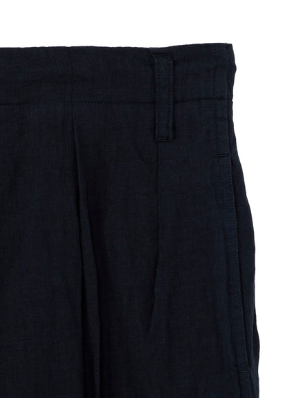 GARMENT-DYED LINEN BALLOON PANTS