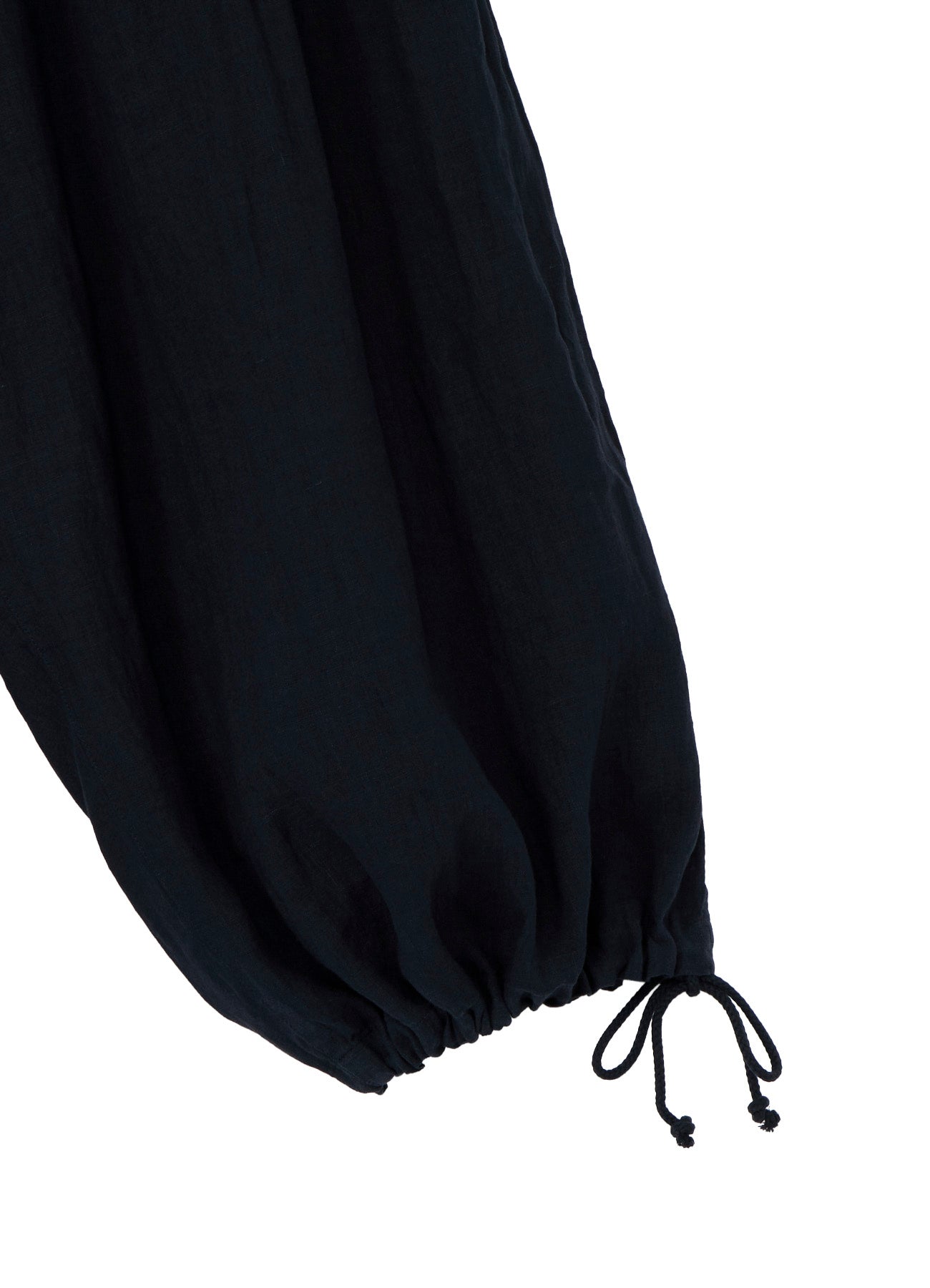 GARMENT-DYED LINEN BALLOON PANTS