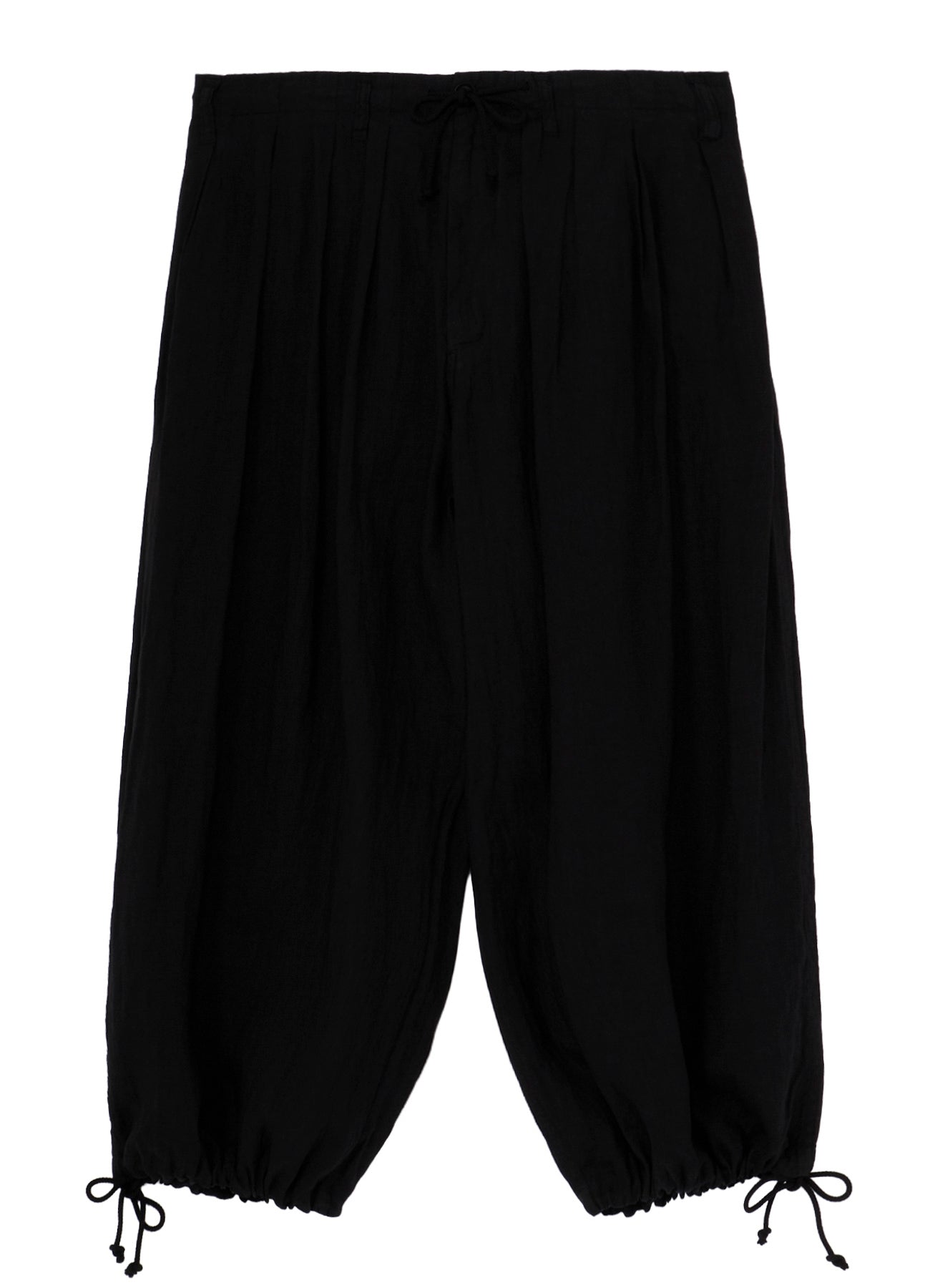 GARMENT-DYED LINEN BALLOON PANTS