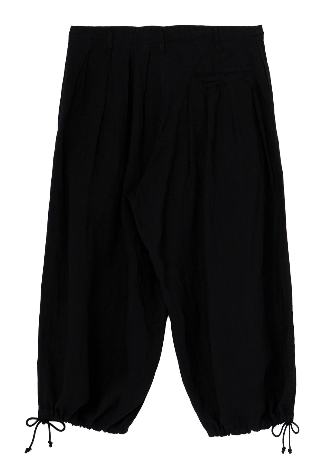 GARMENT-DYED LINEN BALLOON PANTS