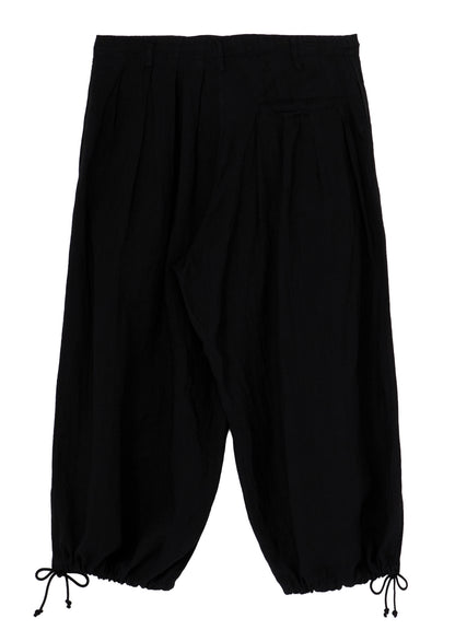 GARMENT-DYED LINEN BALLOON PANTS