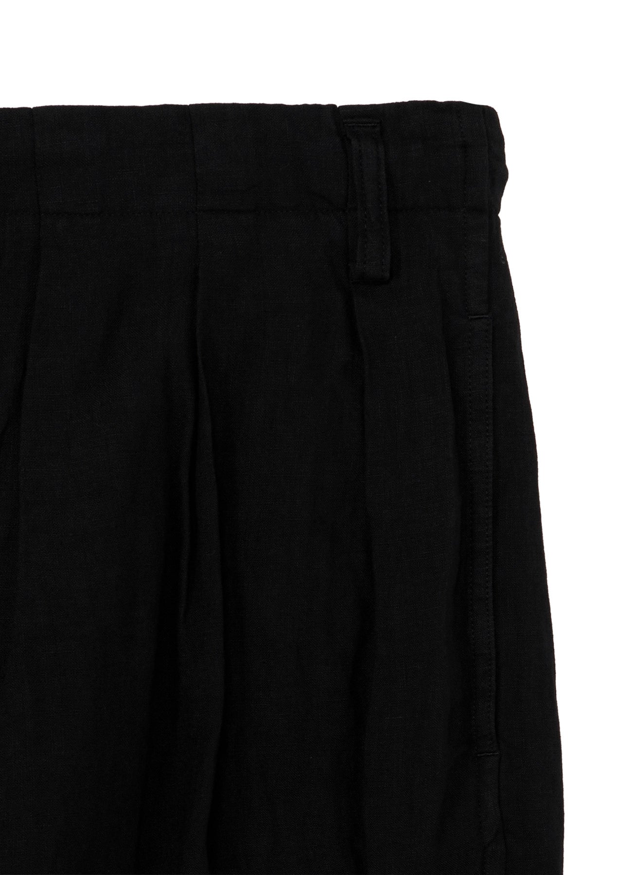 GARMENT-DYED LINEN BALLOON PANTS