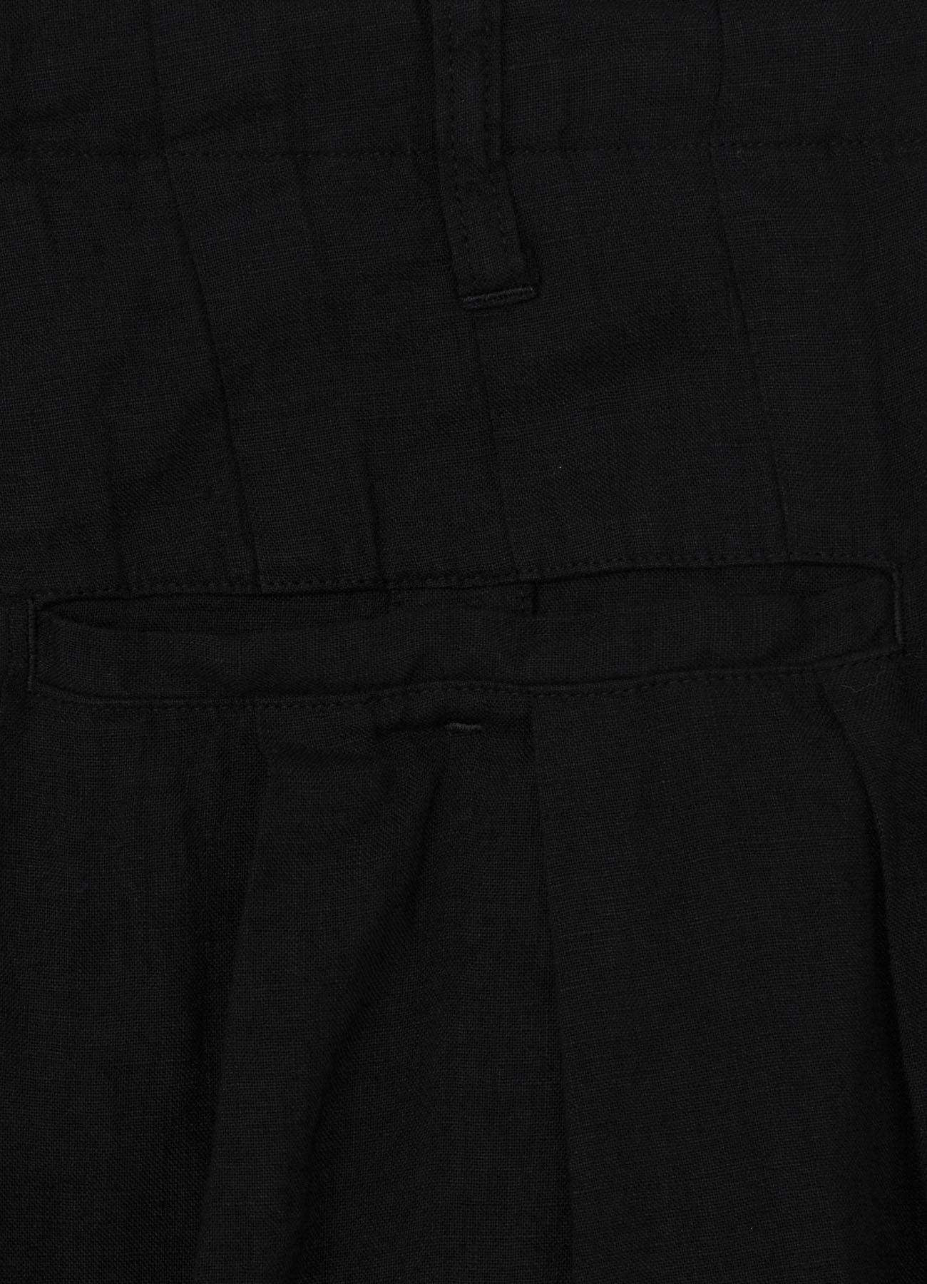 GARMENT-DYED LINEN BALLOON PANTS
