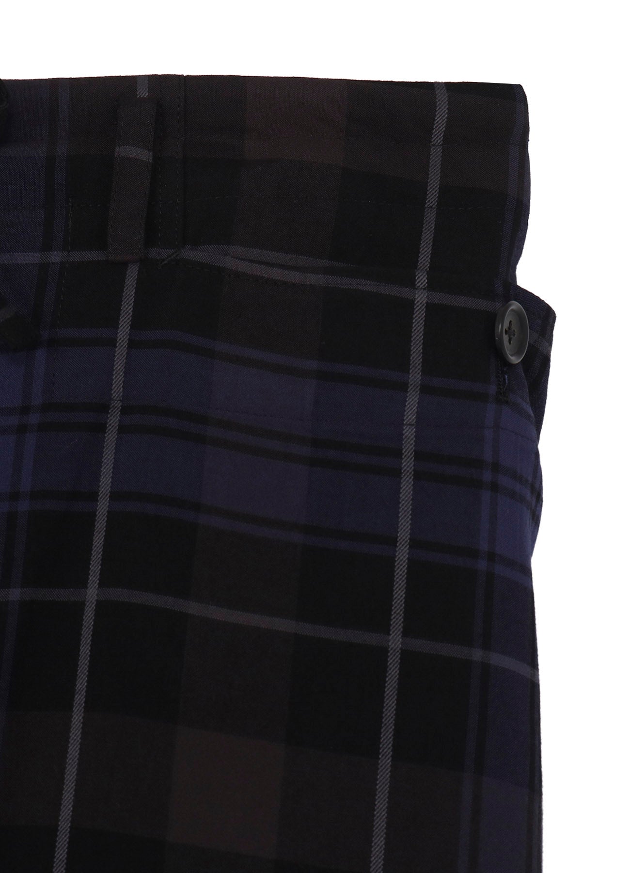 <PIECE UNIQUE>RY PLAID PLEATS PANEL PANTS