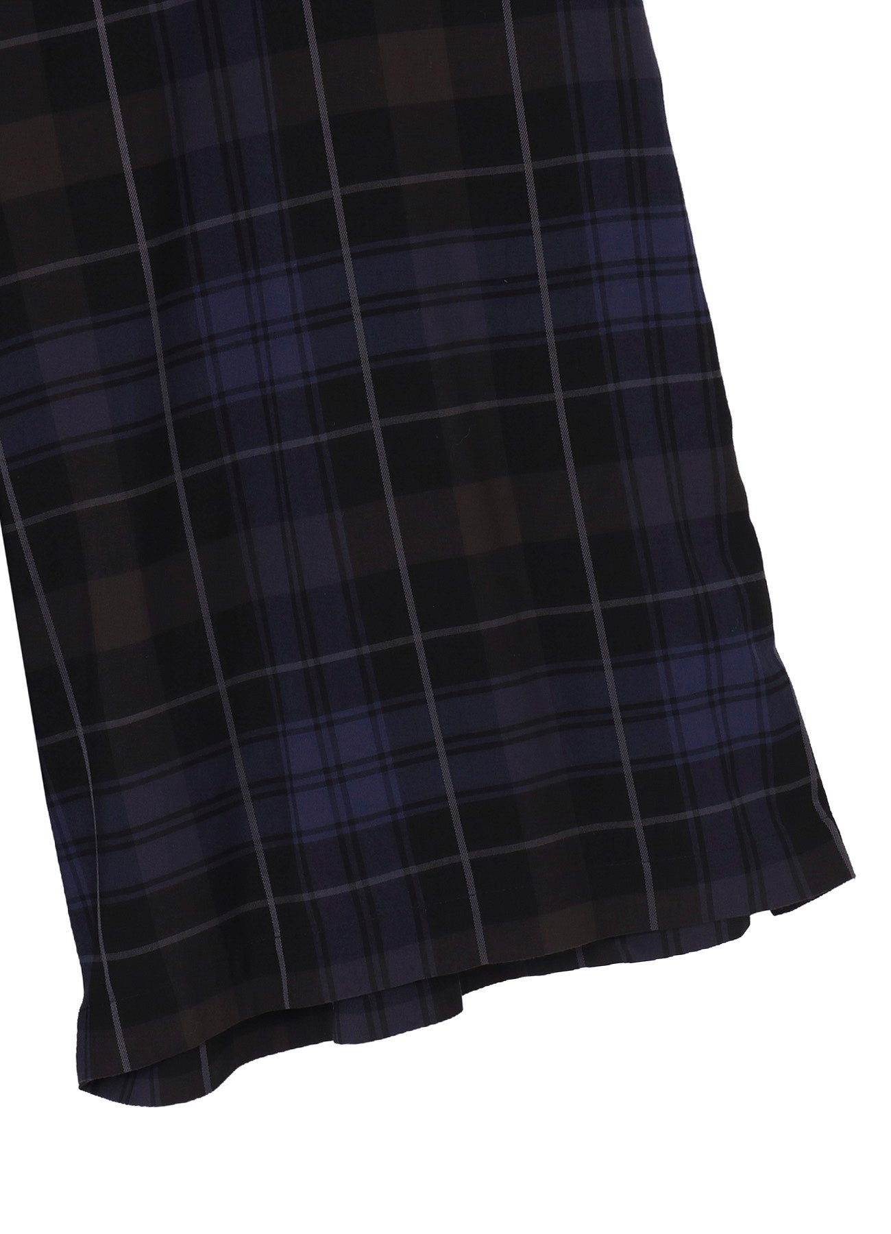 <PIECE UNIQUE>RY PLAID PLEATS PANEL PANTS
