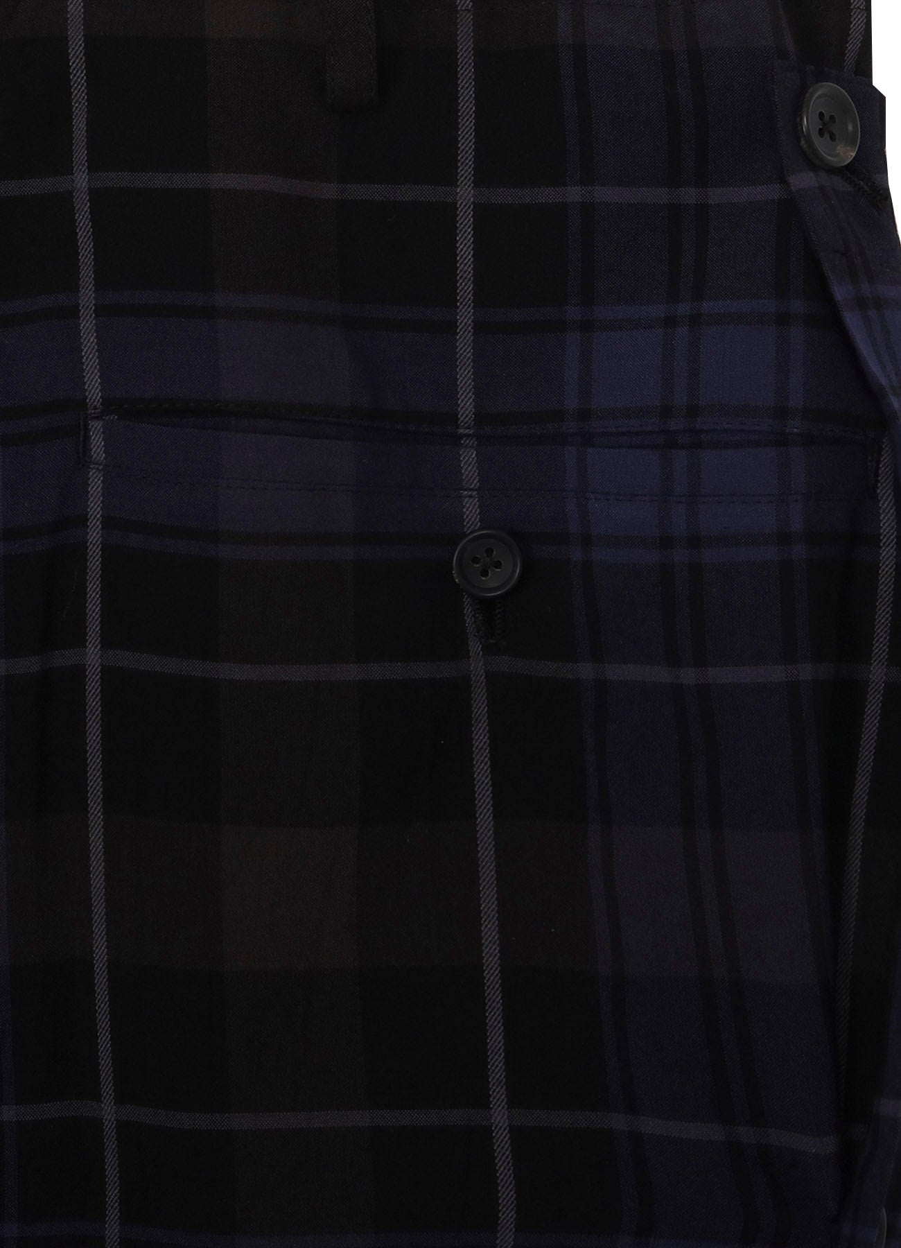 <PIECE UNIQUE>RY PLAID PLEATS PANEL PANTS