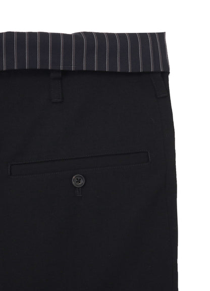 WOOL GABARDINE THAI PANTS