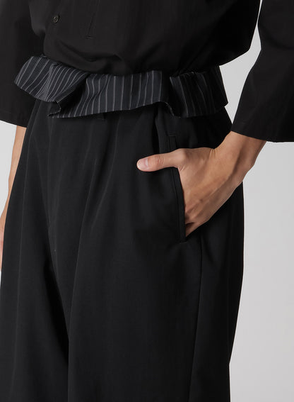 WOOL GABARDINE THAI PANTS