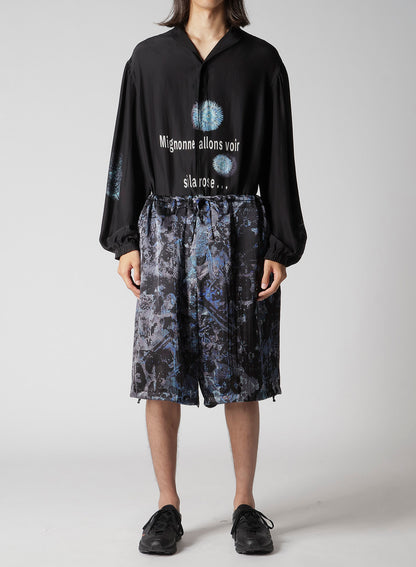 SEA MOTIF/LINING PRINTED SHORT PANTS