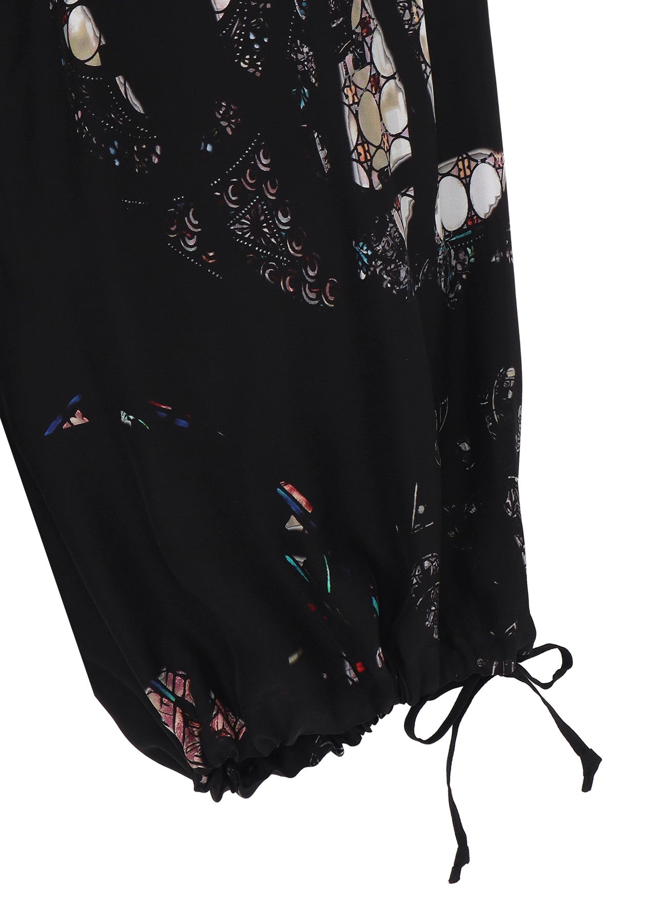 BLACK/LINING PRINTED SHORT PANTS