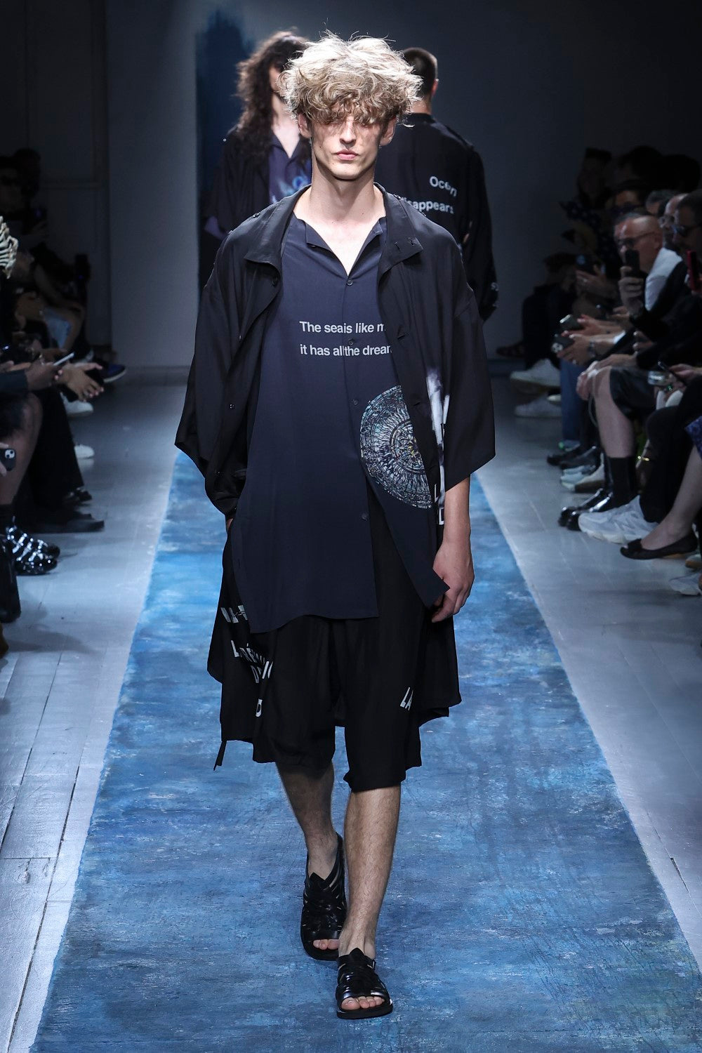 MESSAGE PRINTED WIDE SHORTS – THE SHOP YOHJI YAMAMOTO