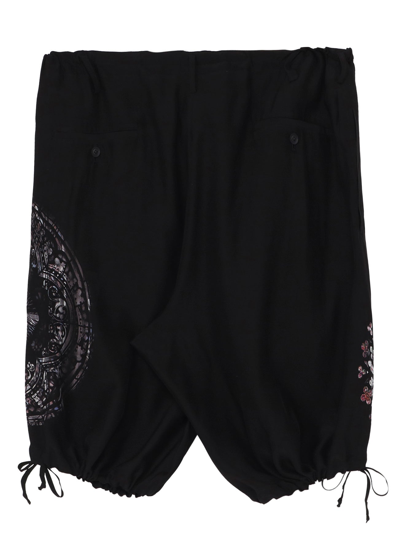 ASYMMETRIC PRINTED SHORTS