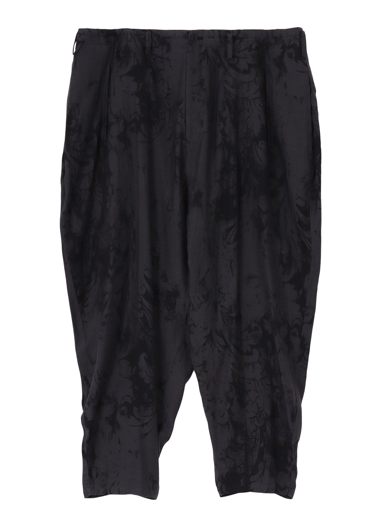 JACQUARD PATTERN DRAPE PANTS